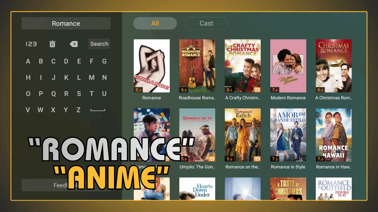 Anime de romance no YouCine APK